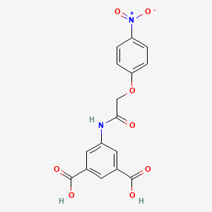 molecular formula C16H12N2O8 B5095184 5-{[(4-nitrophenoxy)acetyl]amino}isophthalic acid 