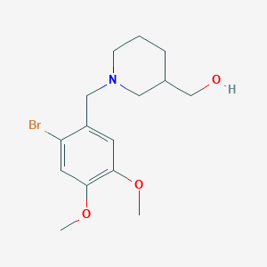 [1-(2-bromo-4,5-dimethoxybenzyl)-3-piperidinyl]methanol