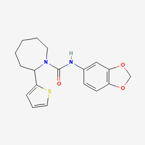 N-(2H-1,3-Benzodioxol-5-YL)-2-(thiophen-2-YL)azepane-1-carboxamide