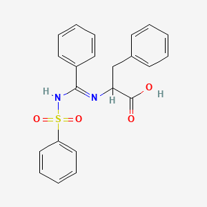 N-{(E)-phenyl[(phenylsulfonyl)imino]methyl}phenylalanine