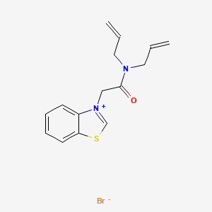 3-[2-(diallylamino)-2-oxoethyl]-1,3-benzothiazol-3-ium bromide