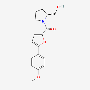 {(2R)-1-[5-(4-methoxyphenyl)-2-furoyl]-2-pyrrolidinyl}methanol