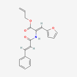 molecular formula C19H17NO4 B5095407 allyl 2-(cinnamoylamino)-3-(2-furyl)acrylate 