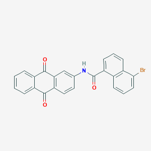 5-bromo-N-(9,10-dioxo-9,10-dihydro-2-anthracenyl)-1-naphthamide