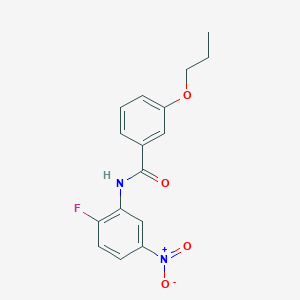 N-(2-fluoro-5-nitrophenyl)-3-propoxybenzamide