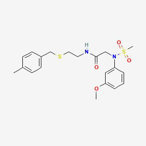 N~2~-(3-methoxyphenyl)-N~1~-{2-[(4-methylbenzyl)thio]ethyl}-N~2~-(methylsulfonyl)glycinamide