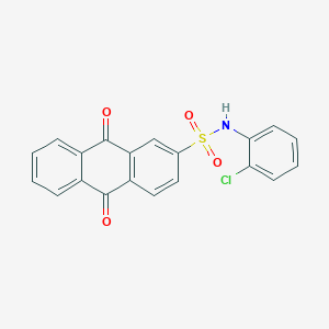 N-(2-chlorophenyl)-9,10-dioxo-9,10-dihydro-2-anthracenesulfonamide