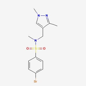 4-BROMO-N~1~-[(1,3-DIMETHYL-1H-PYRAZOL-4-YL)METHYL]-N~1~-METHYL-1-BENZENESULFONAMIDE