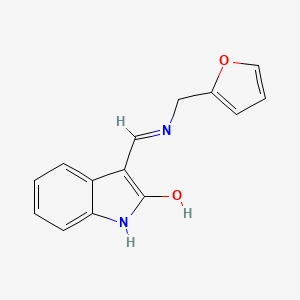 3-(furan-2-ylmethyliminomethyl)-1H-indol-2-ol