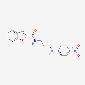 N-{3-[(4-nitrophenyl)amino]propyl}-1-benzofuran-2-carboxamide