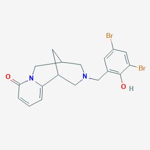 11-(3,5-dibromo-2-hydroxybenzyl)-7,11-diazatricyclo[7.3.1.0~2,7~]trideca-2,4-dien-6-one