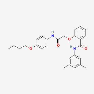 2-{2-[(4-butoxyphenyl)amino]-2-oxoethoxy}-N-(3,5-dimethylphenyl)benzamide