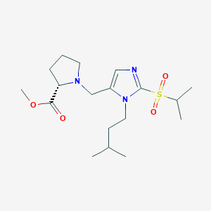 methyl 1-{[2-(isopropylsulfonyl)-1-(3-methylbutyl)-1H-imidazol-5-yl]methyl}-L-prolinate