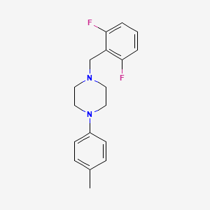 1-(2,6-difluorobenzyl)-4-(4-methylphenyl)piperazine