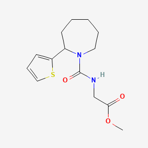 Methyl 2-{[2-(thiophen-2-YL)azepane-1-carbonyl]amino}acetate