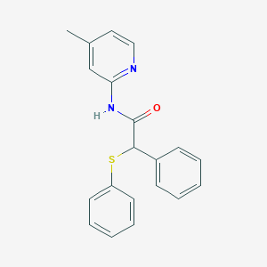 N-(4-METHYL-2-PYRIDYL)-2-PHENYL-2-(PHENYLSULFANYL)ACETAMIDE