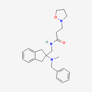 N-({2-[benzyl(methyl)amino]-2,3-dihydro-1H-inden-2-yl}methyl)-3-(2-isoxazolidinyl)propanamide