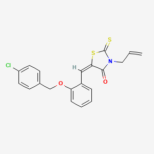 3-allyl-5-{2-[(4-chlorobenzyl)oxy]benzylidene}-2-thioxo-1,3-thiazolidin-4-one