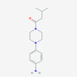 {4-[4-(3-Methylbutanoyl)piperazin-1-yl]phenyl}amine