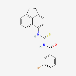 3-bromo-N-(1,2-dihydroacenaphthylen-5-ylcarbamothioyl)benzamide