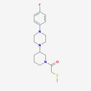 1-(4-fluorophenyl)-4-{1-[(methylthio)acetyl]-3-piperidinyl}piperazine