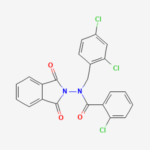 2-chloro-N-(2,4-dichlorobenzyl)-N-(1,3-dioxo-1,3-dihydro-2H-isoindol-2-yl)benzamide