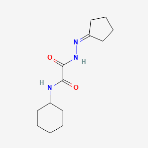 N-cyclohexyl-2-(2-cyclopentylidenehydrazino)-2-oxoacetamide