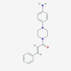 [4-(4-Cinnamoylpiperazin-1-yl)phenyl]amine
