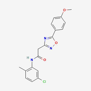 N-(5-chloro-2-methylphenyl)-2-[5-(4-methoxyphenyl)-1,2,4-oxadiazol-3-yl]acetamide