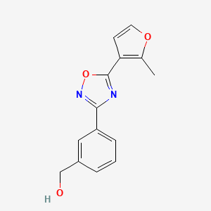 molecular formula C14H12N2O3 B5095810 {3-[5-(2-methyl-3-furyl)-1,2,4-oxadiazol-3-yl]phenyl}methanol 