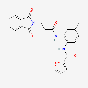 N-(2-{[3-(1,3-dioxo-1,3-dihydro-2H-isoindol-2-yl)propanoyl]amino}-4-methylphenyl)-2-furamide