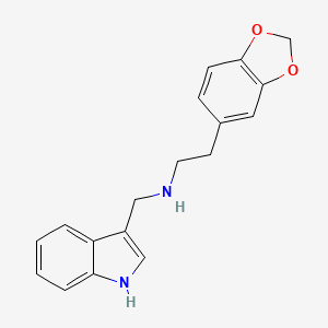 2-(1,3-benzodioxol-5-yl)-N-(1H-indol-3-ylmethyl)ethanamine