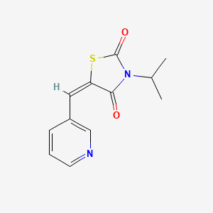 molecular formula C12H12N2O2S B5095879 3-isopropyl-5-(3-pyridinylmethylene)-1,3-thiazolidine-2,4-dione 