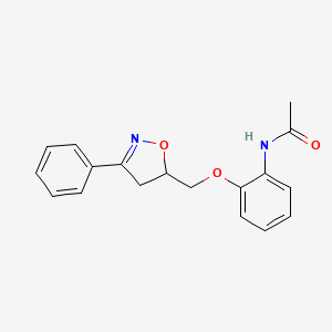 N-{2-[(3-phenyl-4,5-dihydro-5-isoxazolyl)methoxy]phenyl}acetamide