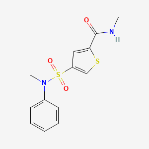 N-methyl-4-{[methyl(phenyl)amino]sulfonyl}-2-thiophenecarboxamide