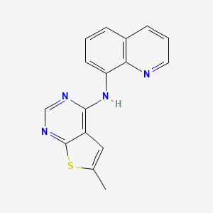 N-(6-methylthieno[2,3-d]pyrimidin-4-yl)-8-quinolinamine