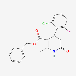 benzyl 4-(2-chloro-6-fluorophenyl)-2-methyl-6-oxo-1,4,5,6-tetrahydro-3-pyridinecarboxylate