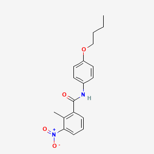 N-(4-butoxyphenyl)-2-methyl-3-nitrobenzamide