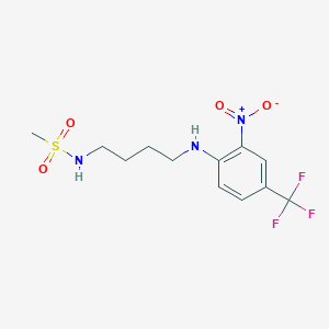 N-(4-{[2-nitro-4-(trifluoromethyl)phenyl]amino}butyl)methanesulfonamide