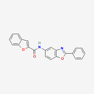 N-(2-phenyl-1,3-benzoxazol-5-yl)-1-benzofuran-2-carboxamide