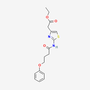 ethyl {2-[(4-phenoxybutanoyl)amino]-1,3-thiazol-4-yl}acetate