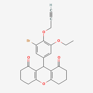 9-[3-bromo-5-ethoxy-4-(2-propyn-1-yloxy)phenyl]-3,4,5,6,7,9-hexahydro-1H-xanthene-1,8(2H)-dione