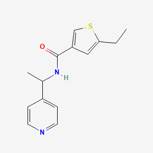 5-ethyl-N-[1-(4-pyridinyl)ethyl]-3-thiophenecarboxamide