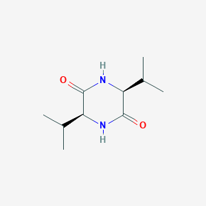 molecular formula C10H18N2O2 B050961 (3S,6S)-3,6-二异丙基哌嗪-2,5-二酮 CAS No. 19943-16-9