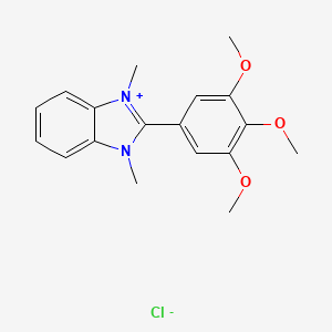 1,3-dimethyl-2-(3,4,5-trimethoxyphenyl)-1H-3,1-benzimidazol-3-ium chloride