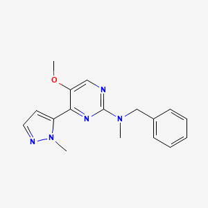 N-benzyl-5-methoxy-N-methyl-4-(1-methyl-1H-pyrazol-5-yl)-2-pyrimidinamine