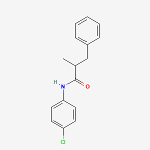 N-(4-chlorophenyl)-2-methyl-3-phenylpropanamide