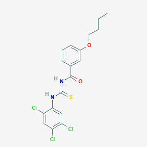 molecular formula C18H17Cl3N2O2S B5096175 3-butoxy-N-{[(2,4,5-trichlorophenyl)amino]carbonothioyl}benzamide 