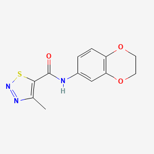 N-(2,3-dihydro-1,4-benzodioxin-6-yl)-4-methyl-1,2,3-thiadiazole-5-carboxamide