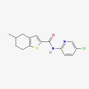 N-(5-chloro-2-pyridinyl)-5-methyl-4,5,6,7-tetrahydro-1-benzothiophene-2-carboxamide